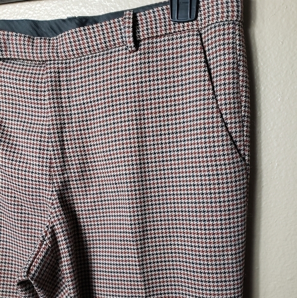 W by Worth Multicolor Mini Houndstooth Straight Leg Dress Pants-Size 8 - Picture 2 of 6